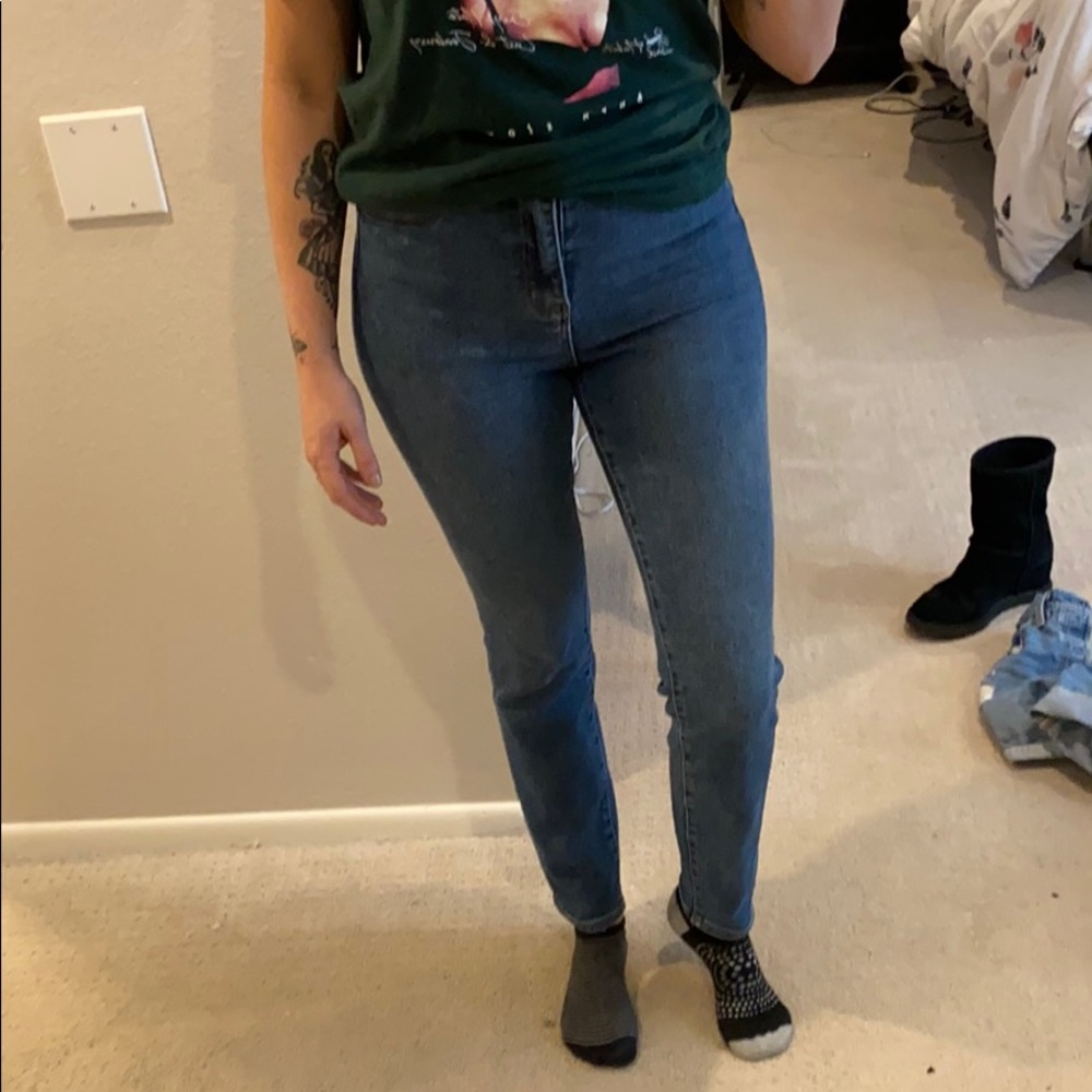 High waist east coast ankle Rolla jeans NWOT 28